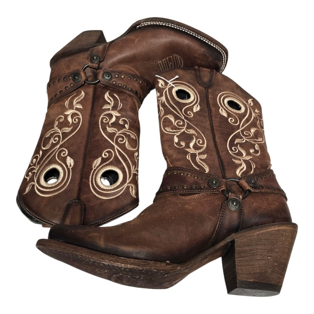 NWT J.B. Dillon Reserve Women's Size 10 B Brown Western Boots NEW TAGS - Picture 5 of 7